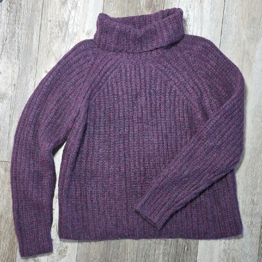 Pacas | Women's Chunky Knit Turtleneck Alpaca-wool Blend Sweater XL